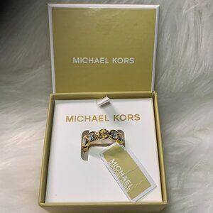 MICHAEL KORS Bezel Set Ring in Gold RING SIZE 7